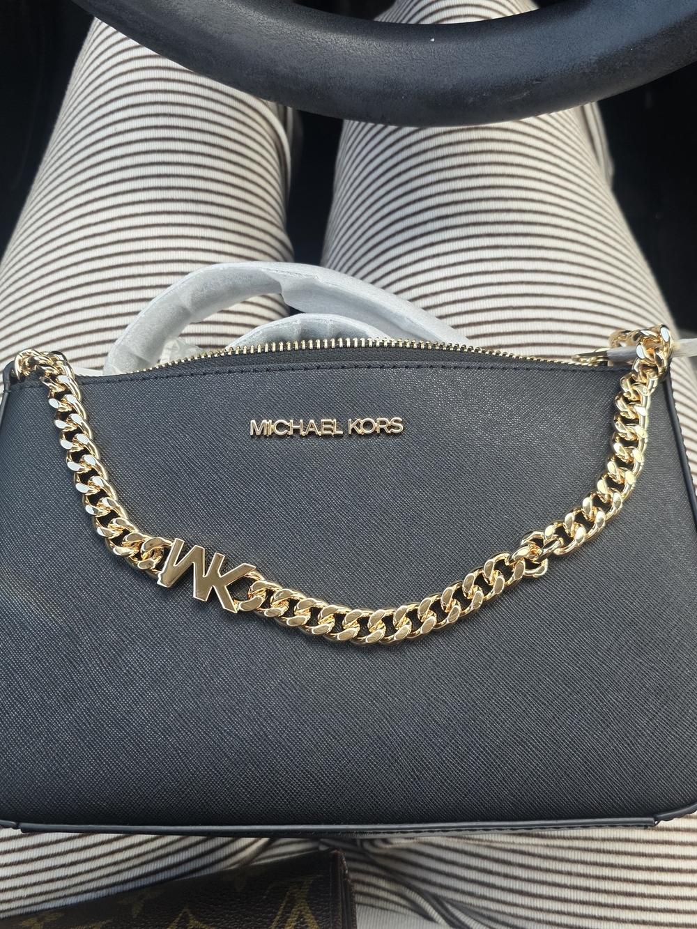 Michael Kors Jet Set Charm Large East West Camera Crossbody Black Ntw